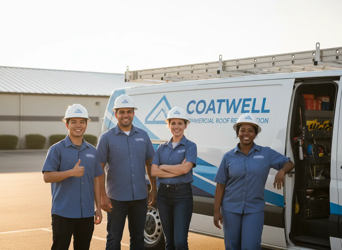 Commercial roof coating company in Manilla, IN